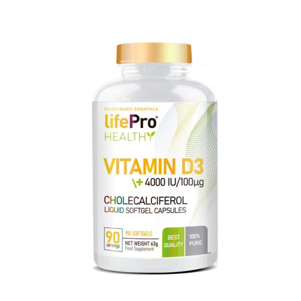 Vitamin D3 90Softgel 4000Ui Lifepro