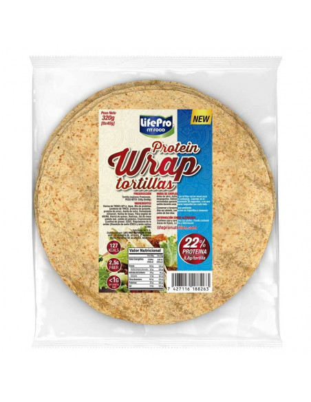Tortillas Wrap Proteicas 8X40G Lifepro