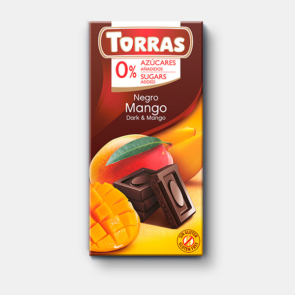 Tableta Clasic 0% Chocolate Mango 75G Torras