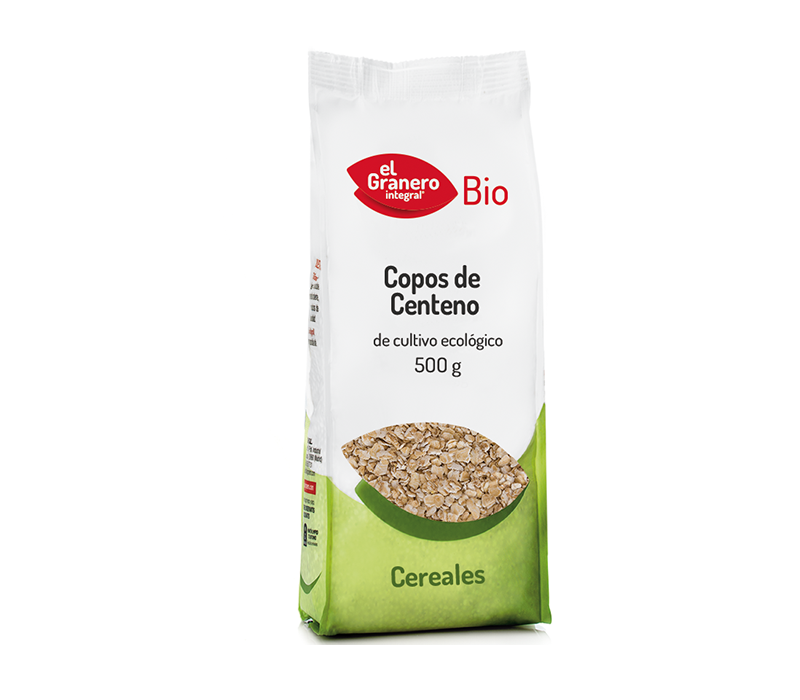 Copos De Centeno Bio 500G Elgranero