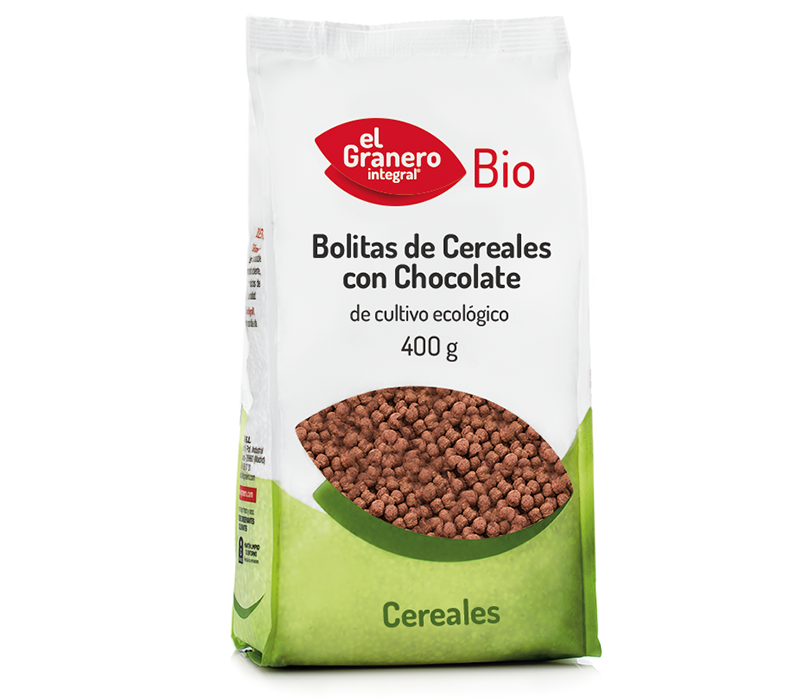 Bolitas Cereales Chocolate Bio 300G Elgranero