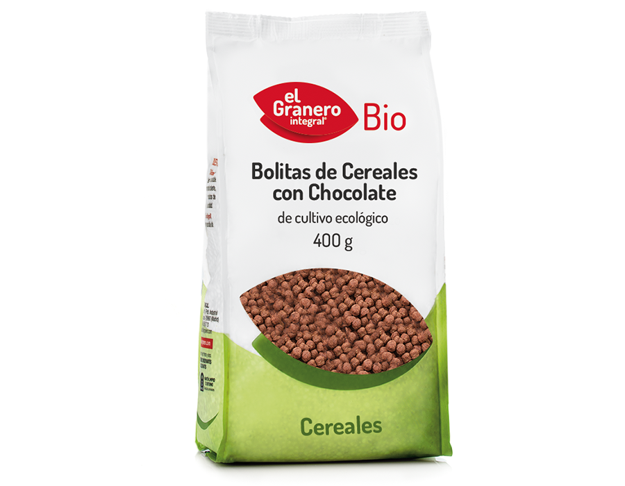 Bolitas Cereales Chocolate Bio 300G Elgranero