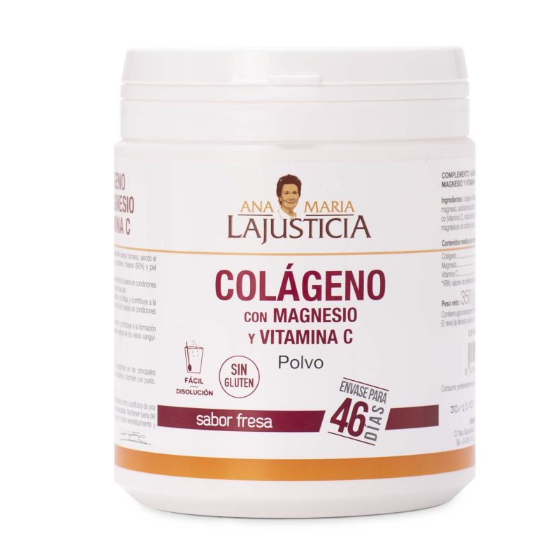 Colageno Magnesio Fresa 350G Ana Maria Lajusticia