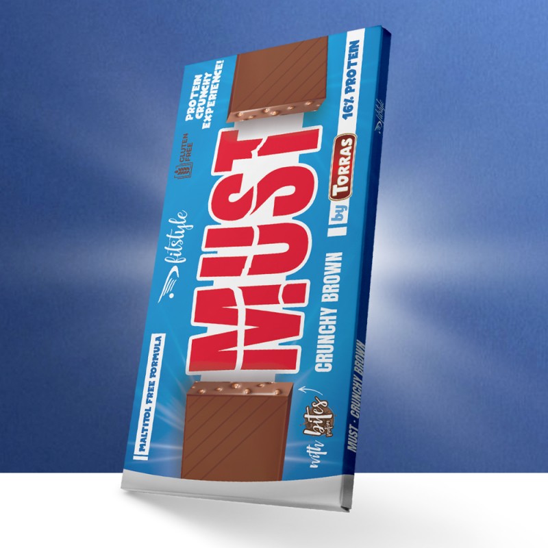 Tableta Choco Must Crunchy Brown Sin Gluten 100G Fitstyle