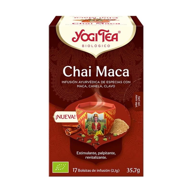 Infusion Yogi Chai Maca 17 Bolsas Yogitea