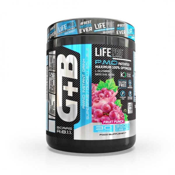 Glutamina + Bcaa 8:1:1 Fruit Punch 300G Lifepro