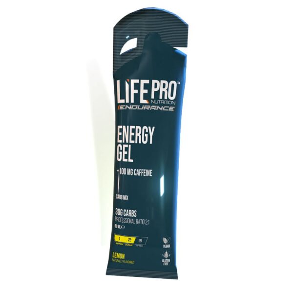 Energy Gel Endurance Cafeina Limon 60Ml Lifepro