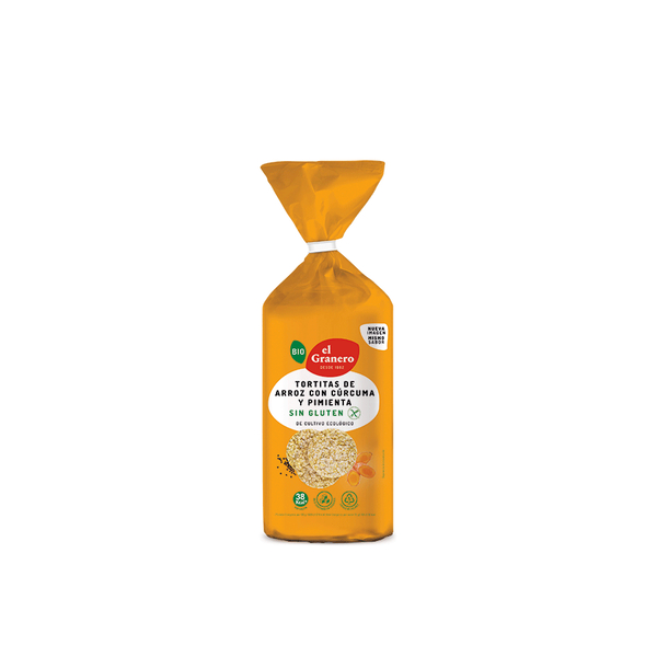 Tortitas Arroz Curcuma Pimienta 115G Elgranero