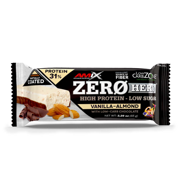 Zero Hero Protein Bar Vainilla Almendra 65G Amix