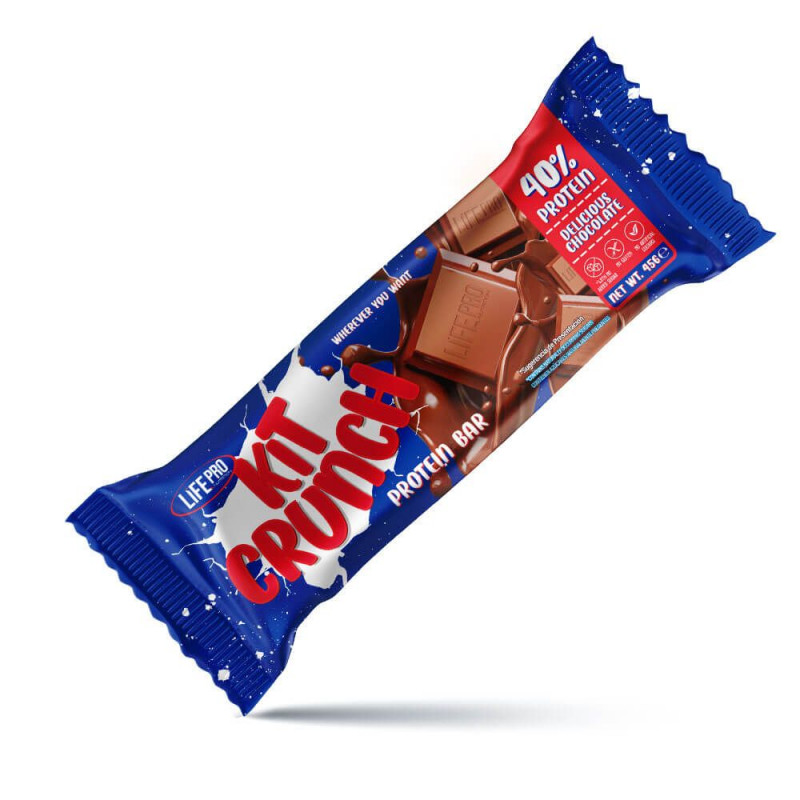 Barrita Kit Crunch 40% Protein Delicious Chocolate 45g Lifepro