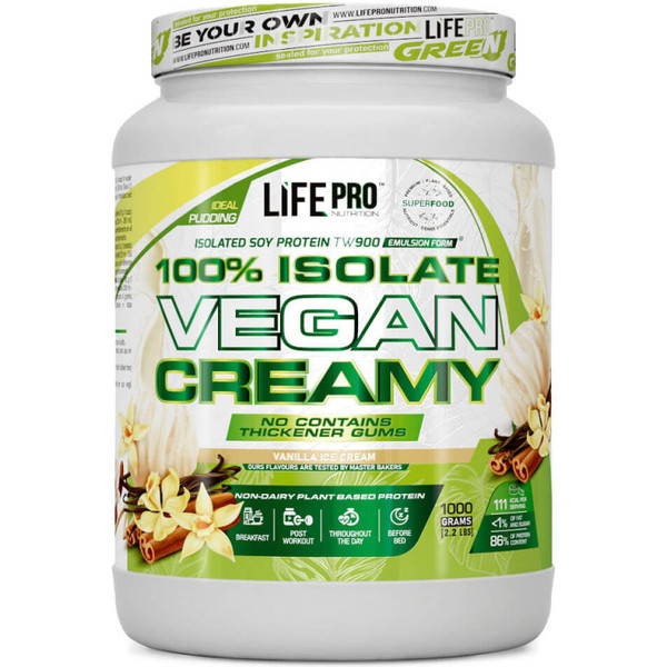 Isolate Vegan Creamy Vanilla Ice Cream 1Kg Lifepro