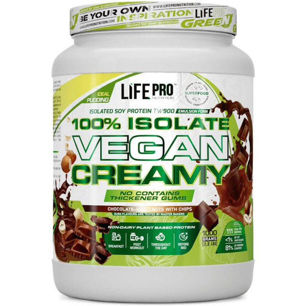 Isolate Vegan Creamy Choco Nuts With Chips 1Kg Lifepro