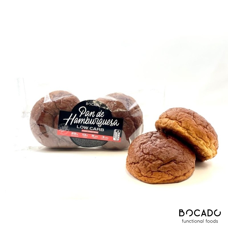 Pan de Hamburguesa Low Carb 2u. 160G Bocado
