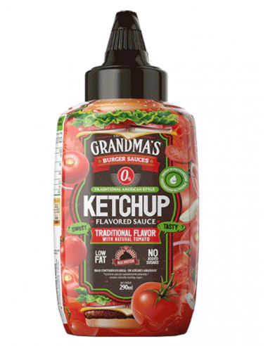 Salsa Grandmas Ketchup 290Ml Maxprotein