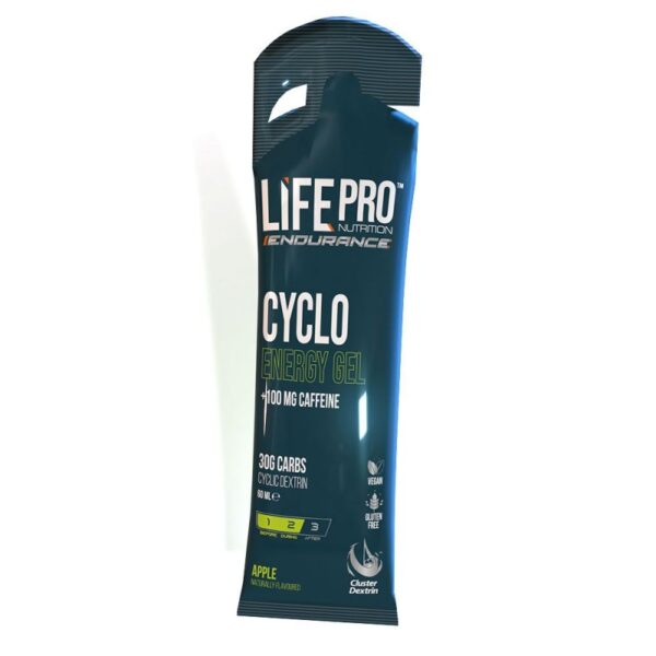 Cyclo Energy Gel Endurance Cafeina Manzana 60Ml Lifepro