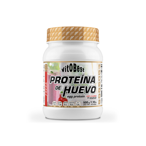 Proteina Huevo Fresa 500G Vitobest