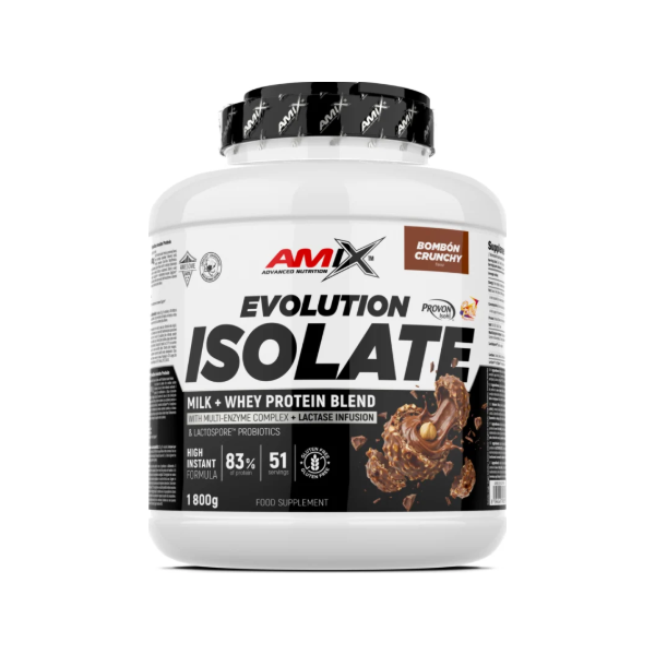 Proteína Evolution Isolate Bombón Crujiente 1.8Kg Amix