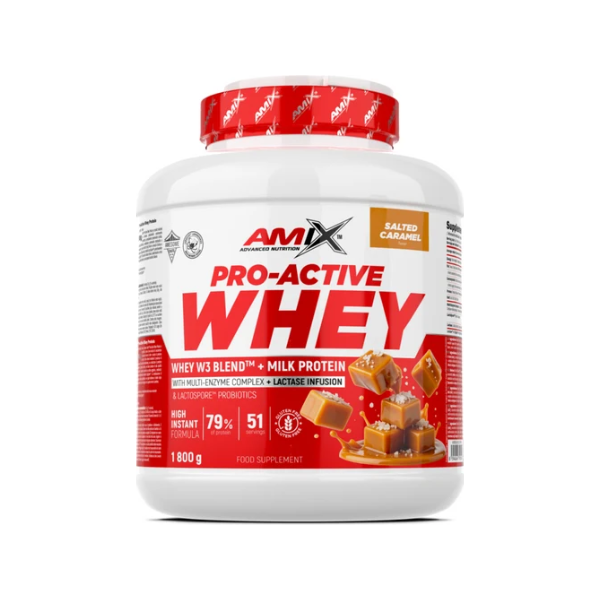 Proteína Pro-Active Whey Caramelo Salado 1.8Kg Amix