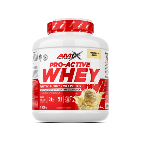 Proteína Pro-Active Whey Vainilla 1.8Kg Amix