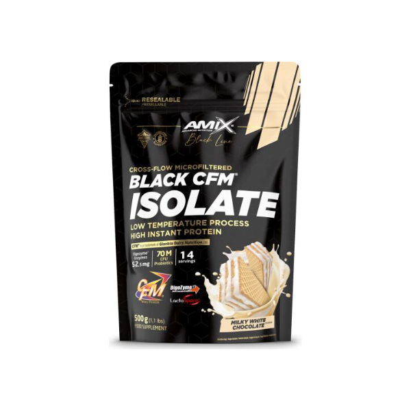 Black Cfm Isolate Chocolate Blanco 500G Amix