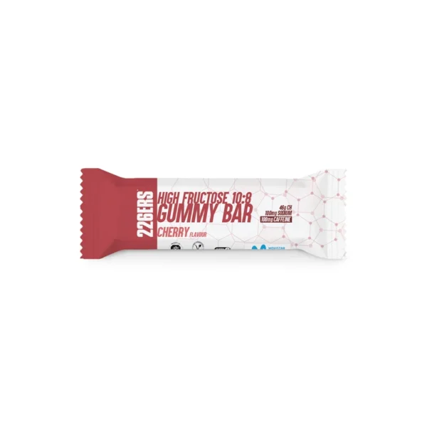 Barrita Energética Gummy High Fructose Cafeína Cereza 60G 226Ers